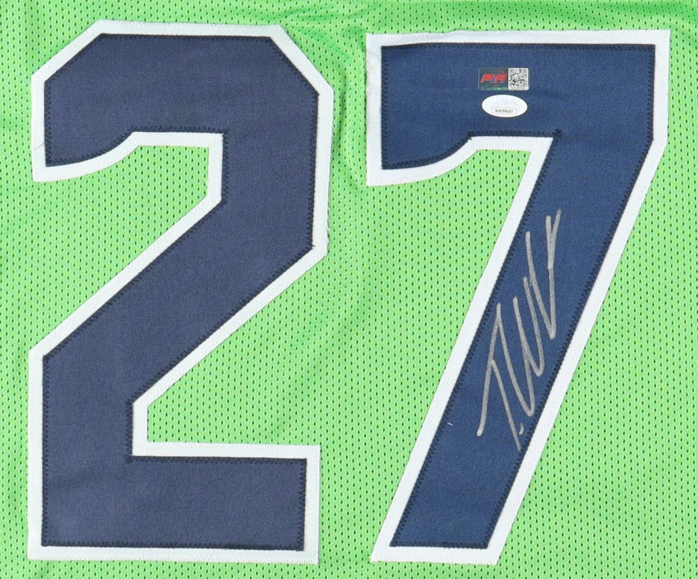 Tariq Woolen Signed Seattle Custom Autographed Football Jersey (PIA/JSA)