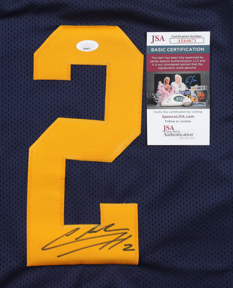 Charles Woodson Michigan Signed Autographed Blue Football Jersey (JSA)
