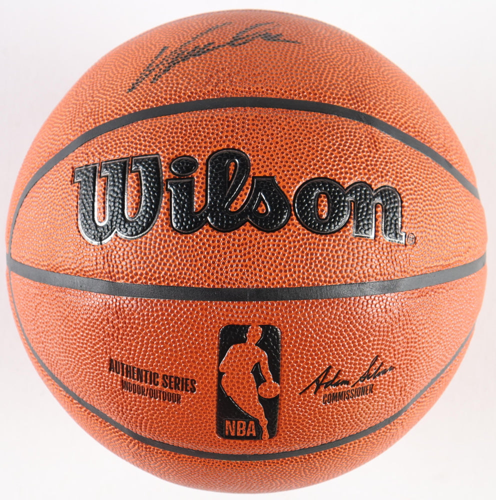 Dominique Wilkins Autographed Basketball Hawks Signed Basketball (PIA/JSA)