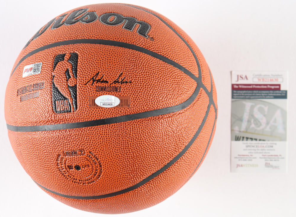Dominique Wilkins Autographed Basketball Hawks Signed Basketball (PIA/JSA)