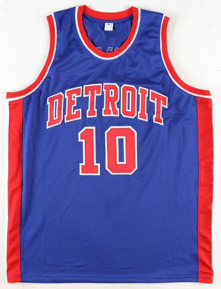 Dennis Rodman Autographed Custom Detriot Basketball Jersey (PIA)