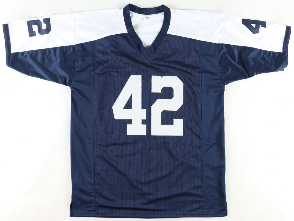 Duece Vaughn Custom Dallas Autographed Football Jersey (PIA/JSA)