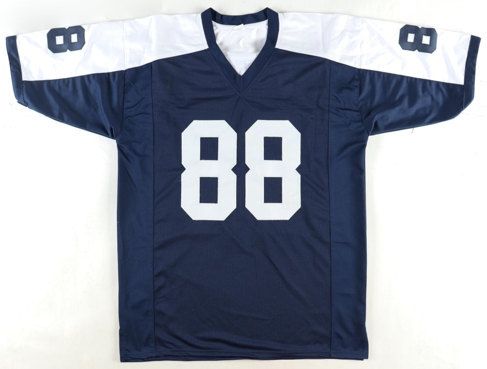 Drew Pearson Signed Thanksgiving Custom Football Autographed Jersey (PIA/JSA)