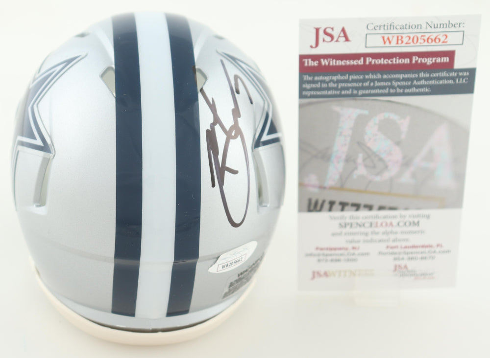 Brandin Cooks Signed Dallas Silver Speed Mini Football Helmet (PIA/JSA)