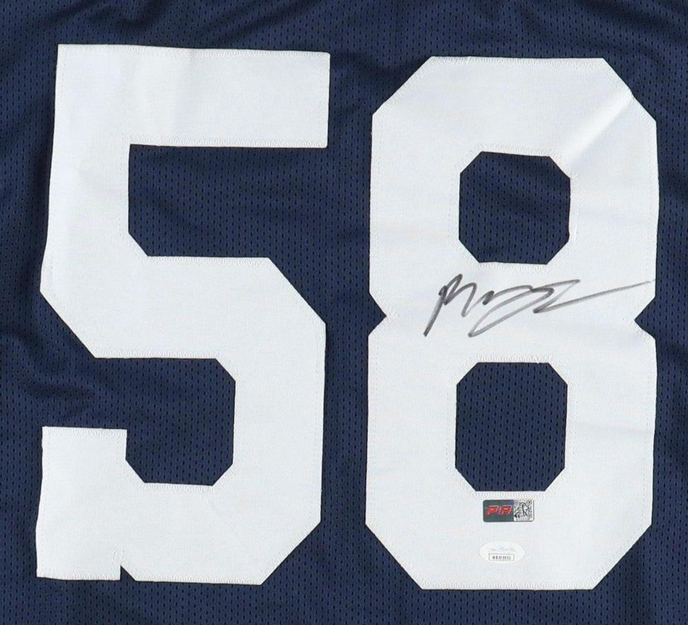 Mazi Smith Signed Thanksgiving Custom Football Autographed Jersey (PIA/JSA)