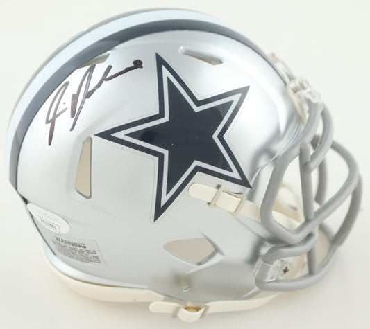 Rico Dowdle Signed Dallas Silver Speed Mini Football Helmet (PIA/JSA)
