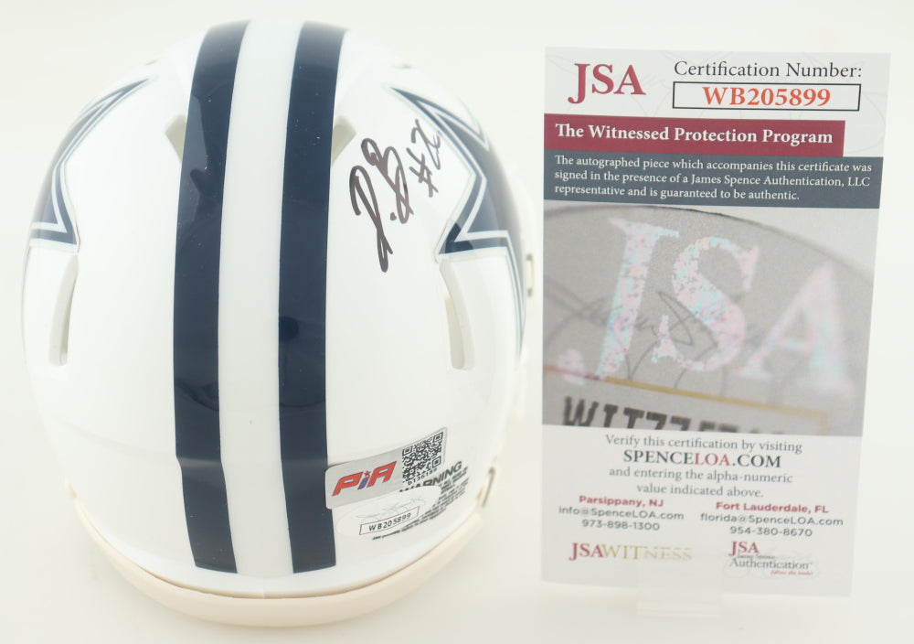 DaRon Bland Signed Dallas White Speed Mini Football Helmet (PIA/JSA)