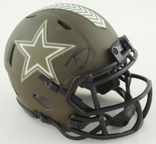 Trevon Diggs Signed STS Dallas Speed Mini Football Helmet (PIA/JSA)
