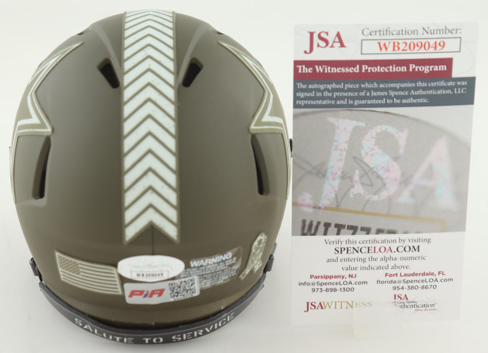 Trevon Diggs Signed STS Dallas Speed Mini Football Helmet (PIA/JSA)