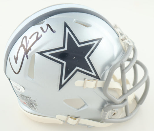 Larry Brown Signed Dallas Silver Speed Mini Football Helmet (PIA/JSA)