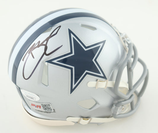 Brandin Cooks Signed Dallas Silver Speed Mini Football Helmet (PIA/JSA)