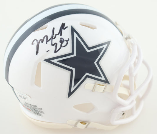 Malik Hooker  Signed Dallas Silver Speed Mini Football Helmet (PIA/JSA)