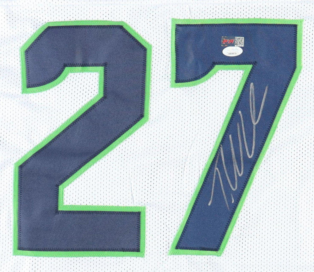 Tariq Woolen Signed Seattle Custom Autographed Football Jersey (PIA/JSA) White