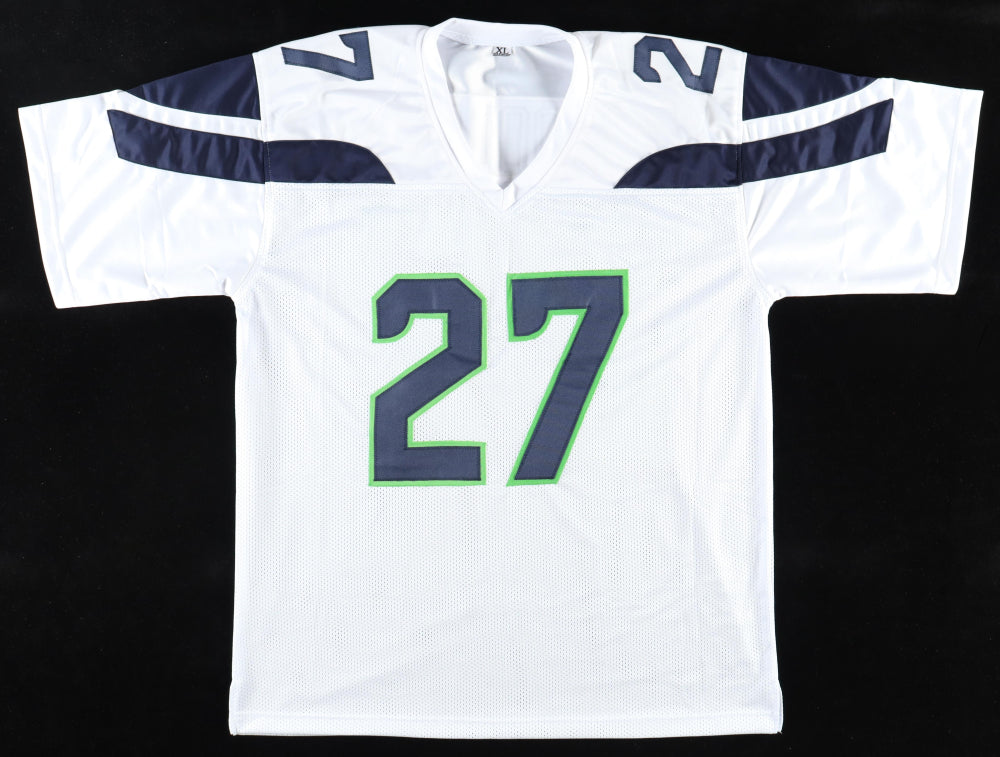 Tariq Woolen Signed Seattle Custom Autographed Football Jersey (PIA/JSA) White