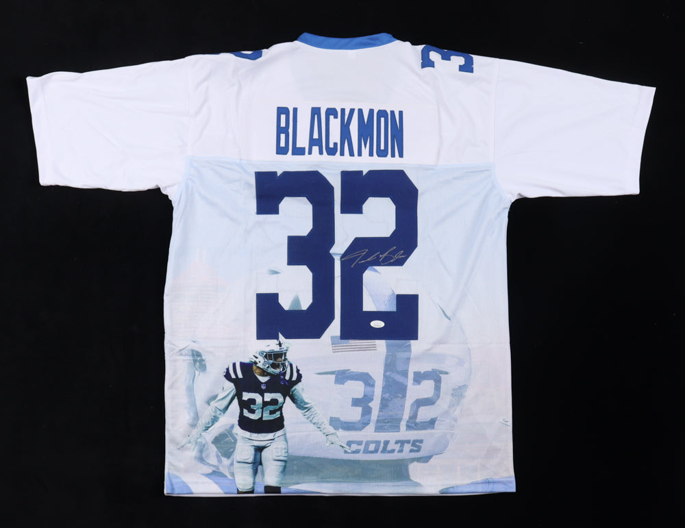 Julian Blackmon Colts Signed Indianapolis Custom Autographed Football Jersey (JSA)