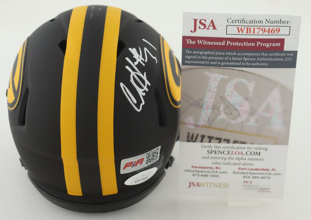 AL Harris Signed Packers White Speed Mini Football Helmet (PIA/JSA)