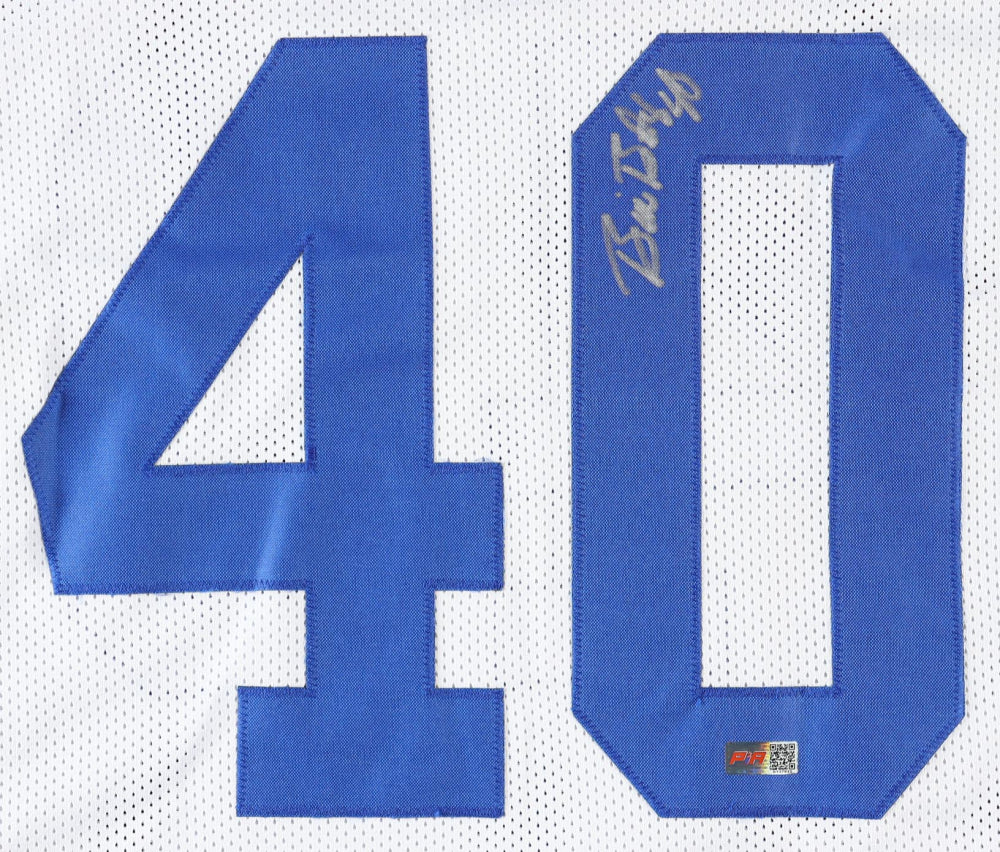 Bill Bates Signed Custom Dallas Football Jersey PIA