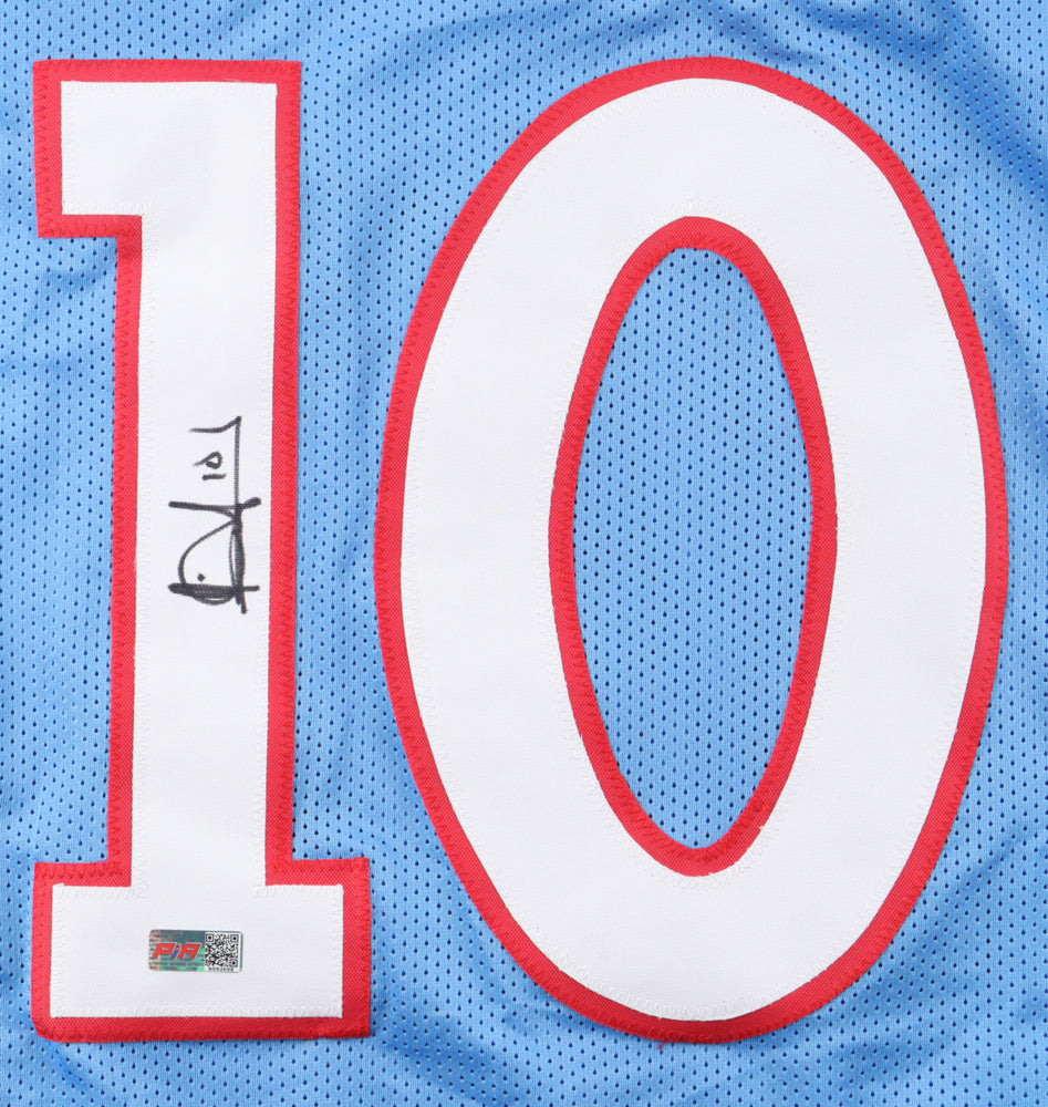 Vince Young Autograph Tennessee Custom Football Jersey Throwback (PIA)