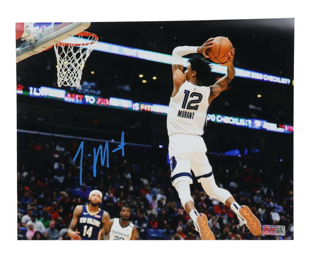 Ja Morant Memphis Signed 11x14 Autographed Photo PIA