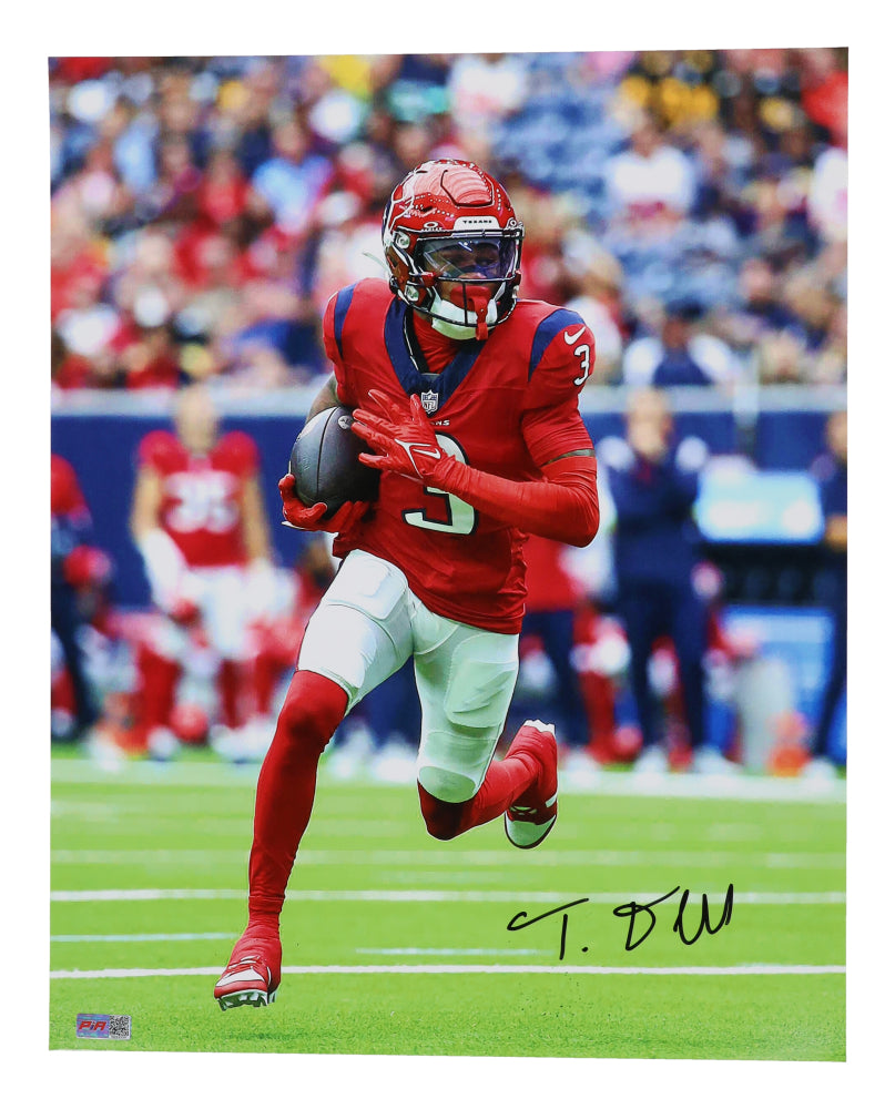 Tank Dell Houston Autographed Photo 16x20 (PIA)