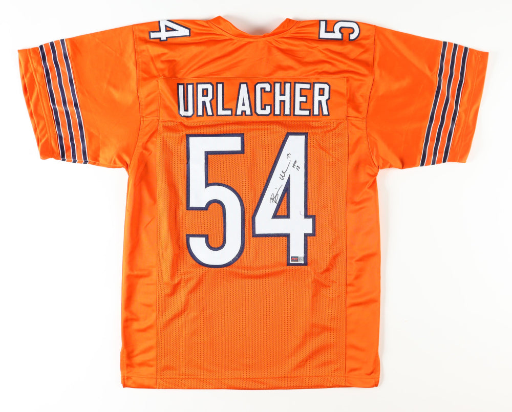 Brian Urlacher Signed Custom Chicago Orange Jersey (PIA)