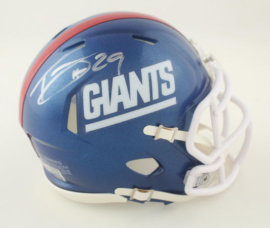 Tyrone Tracy Jr Signed New York  Color Rush Mini Football Helmet (PIA)