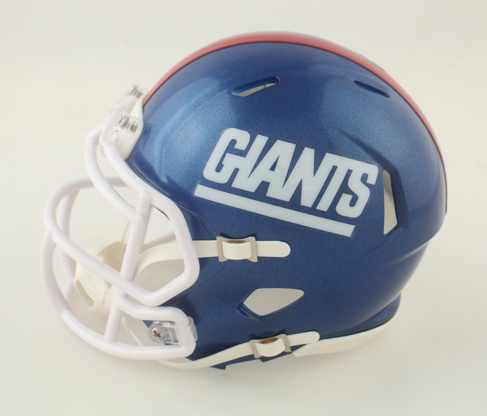 Tyrone Tracy Jr Signed New York  Color Rush Mini Football Helmet (PIA)