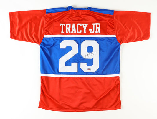 Tyrone Tracy Jr Signed New York Throwback Jersey (PIA)