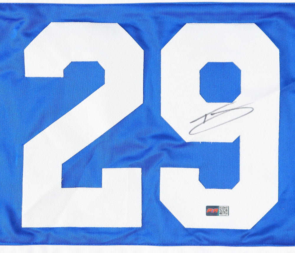 Tyrone Tracy Jr Signed New York Throwback Jersey (PIA)