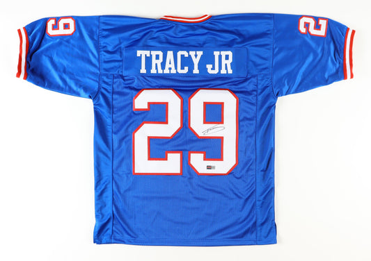 Tyrone Tracy Jr Signed New York Legacy Jersey (PIA)
