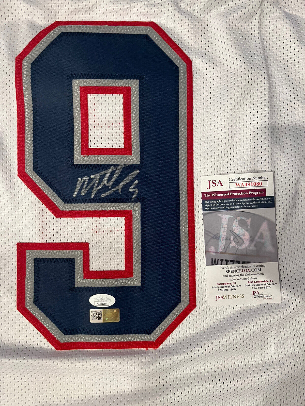 Matthew Judon Signed New England White Custom Autographed Football Jersey (JSA & PIA)