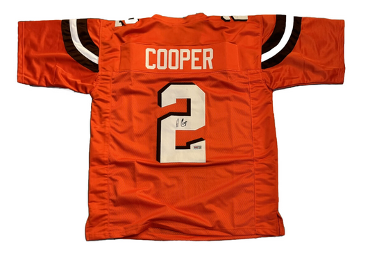 Amari Cooper Signed Cleveland Browns Football Jersey (PIA) Orange