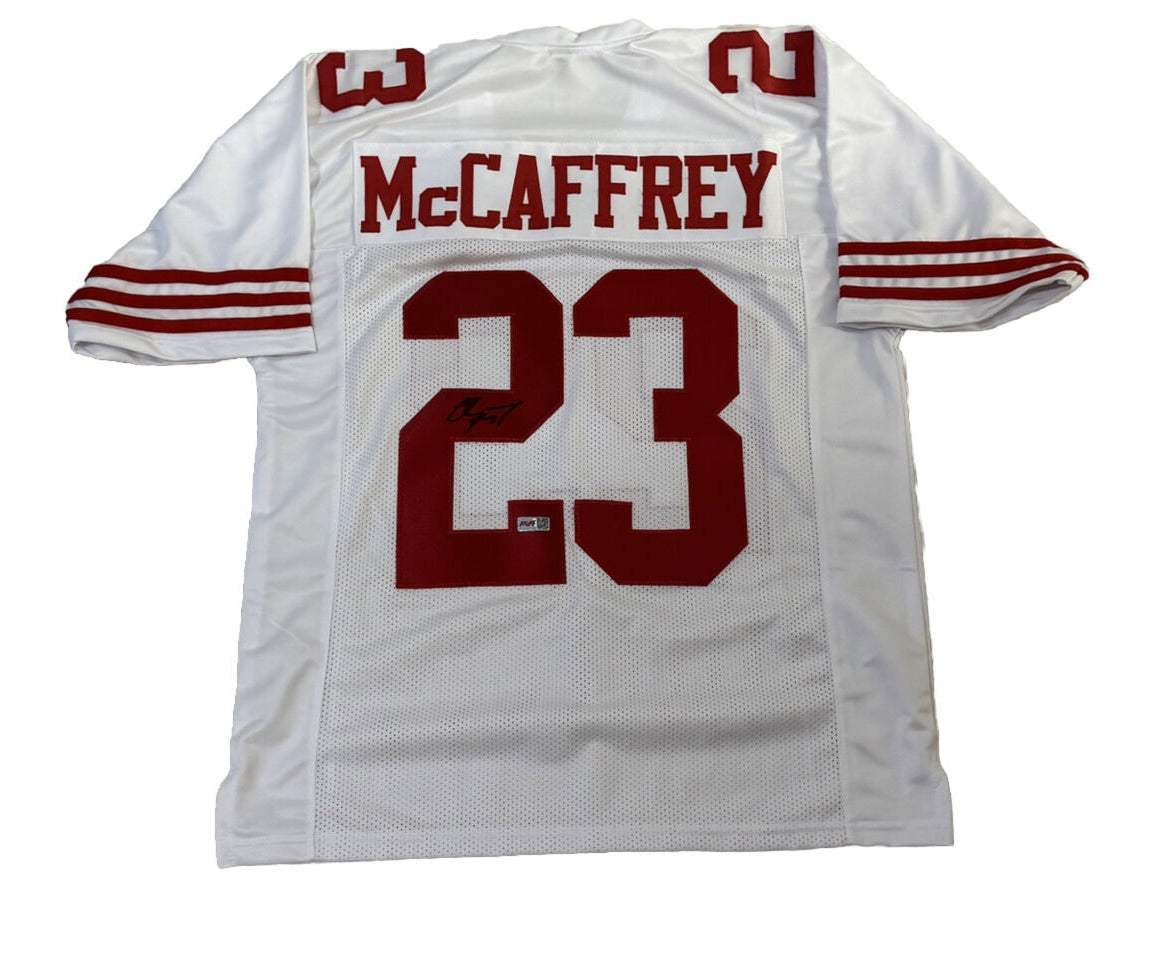 Christian McCaffrey Signed San Francisco 49ers Football Jersey (PIA)
