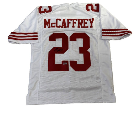Christian McCaffrey Signed San Francisco 49ers Football Jersey (PIA)