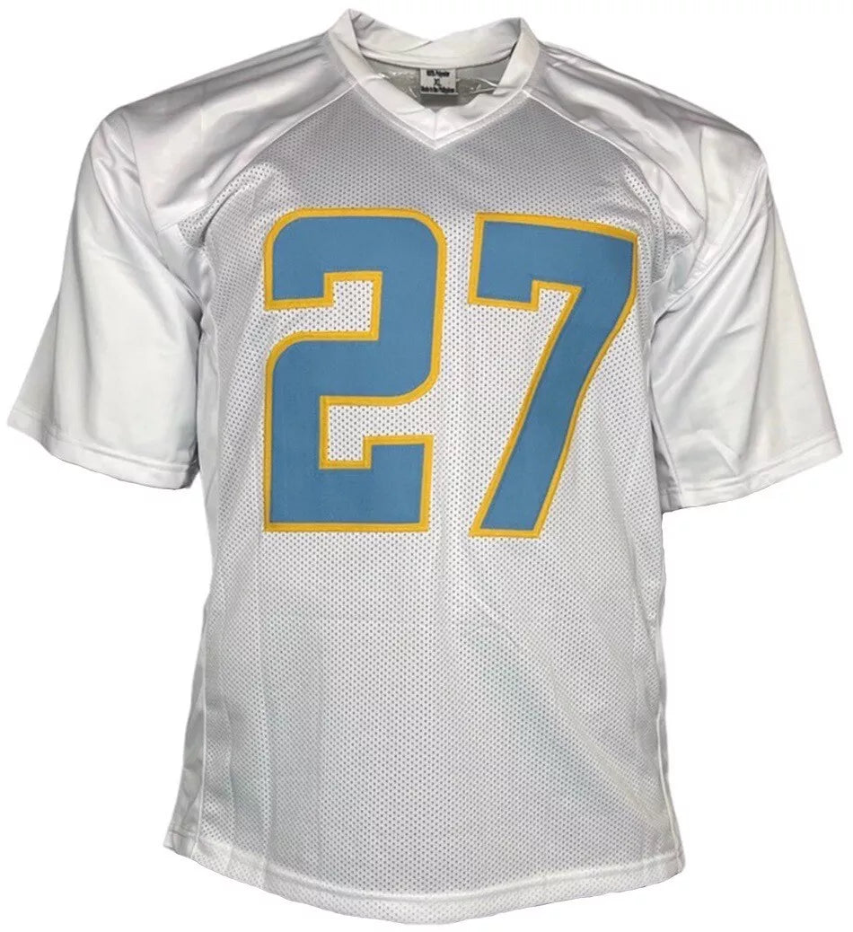 JC Jackson Signed Custom San Deigo Football White Jersey (PIA)