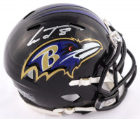 Lamar Jackson Signed Mini Helmet Helmet Speed Speed  Football Helmet (JSA)