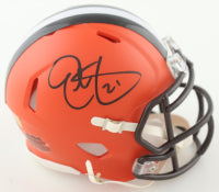 Eric Metcalf Cleveland Signed Mini Football Helmet (PIA/JSA)