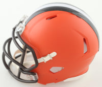 Eric Metcalf Cleveland Signed Mini Football Helmet (PIA/JSA)