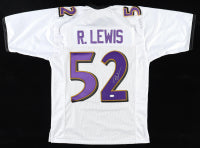 Ray Lewis Custom Baltimore Autographed Football Jersey (JSA)