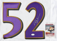 Ray Lewis Custom Baltimore Autographed Football Jersey (JSA)