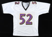 Ray Lewis Custom Baltimore Autographed Football Jersey (JSA)