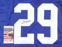 Xavier McKinney Signed New York Custom White Football Jersey (JSA)