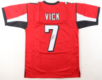 Michael Vick Signed Custom Atlanta Red Football Jersey (JSA)