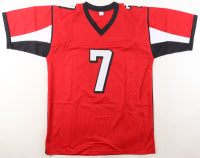 Michael Vick Signed Custom Atlanta Red Football Jersey (JSA)