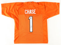 Ja'Marr Chase Signed Cincinnati Custom Football Jersey (PIA) Short Signature