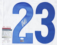 Kyren Williams Autographed Los Angeles Custom Football White Jersey (PIA)