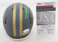 Julius Peppers Signed Green Bay Mini Football Slate Helmet (PIA & JSA) Green ink; HOF