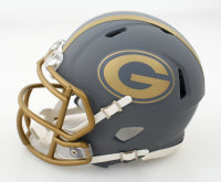 Julius Peppers Signed Green Bay Mini Football Slate Helmet (PIA & JSA) Green ink; HOF