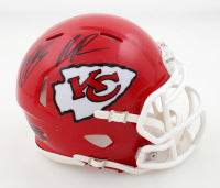 Rashee Rice & Hollywood Brown Signed Kansas City Speed Mini Football Helmet (PIA)
