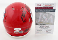 Rashee Rice & Hollywood Brown Signed Kansas City Speed Mini Football Helmet (PIA)